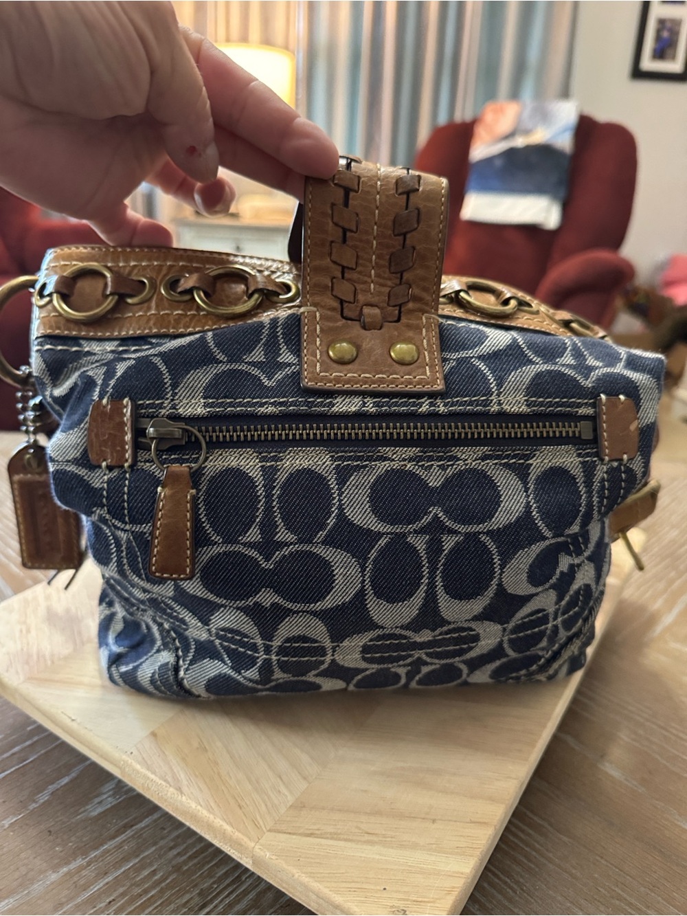 Vintage Coach Limited Edition denim bag, model F06K-10406! - Picture 4 of 16